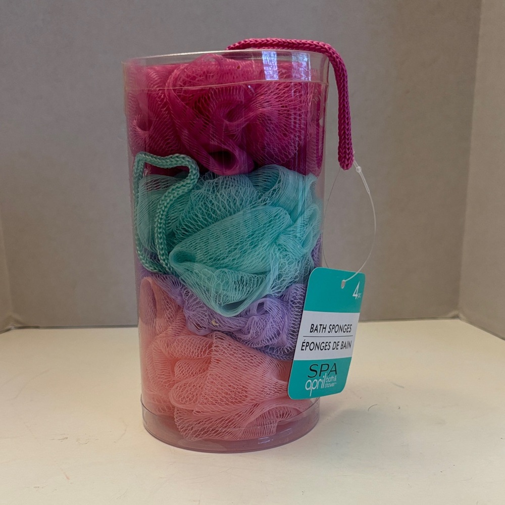 💕5/25💕Bath Sponges - Pink, Green, Purple